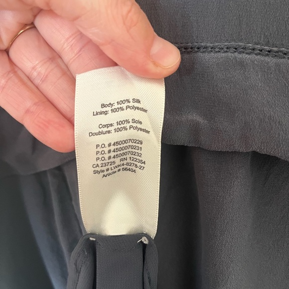 Wilfred Gray Silk Midi Dress XS - Picture 4 of 6